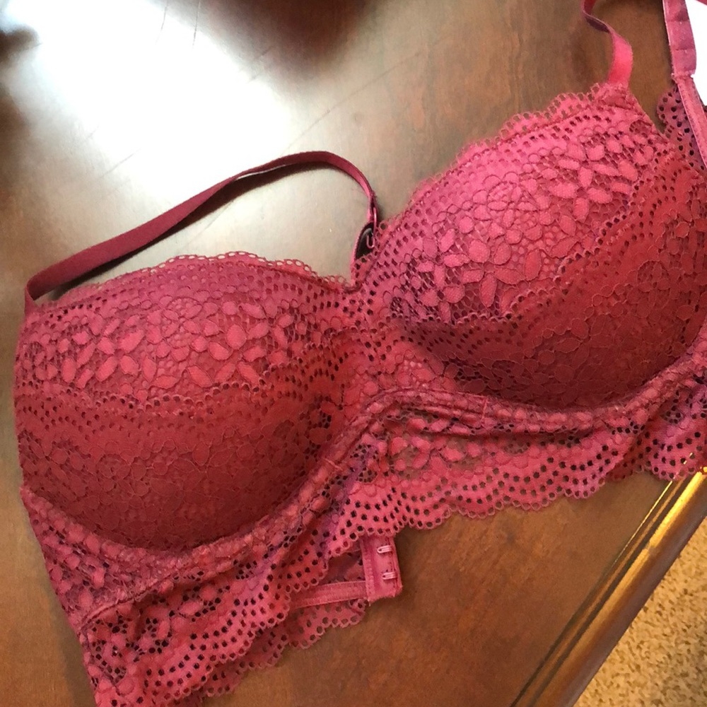 Maroon lace bra. Brand new without tags.